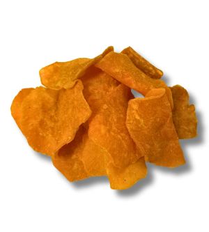 Chips de batata doce laranja